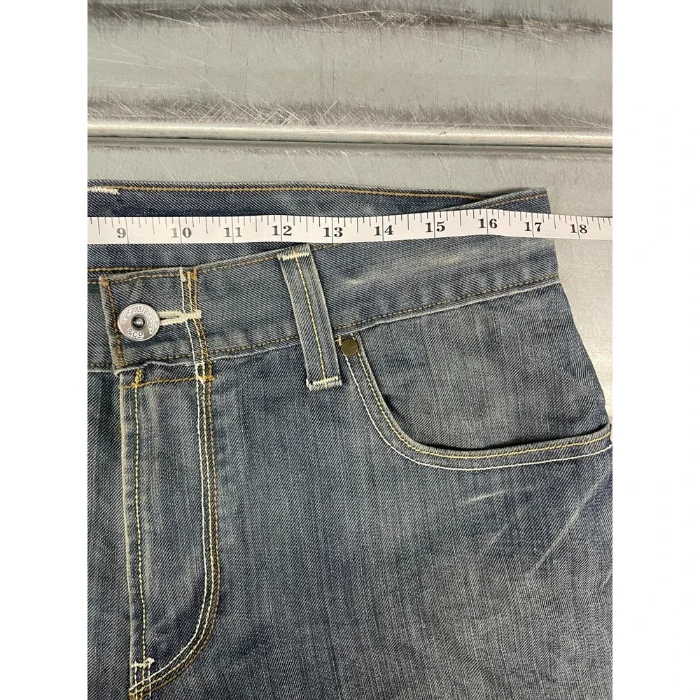VTG‎ Levis 514 Jeans Mens 34X34 Blue Medium Wash Denim Slim Straight Distressed